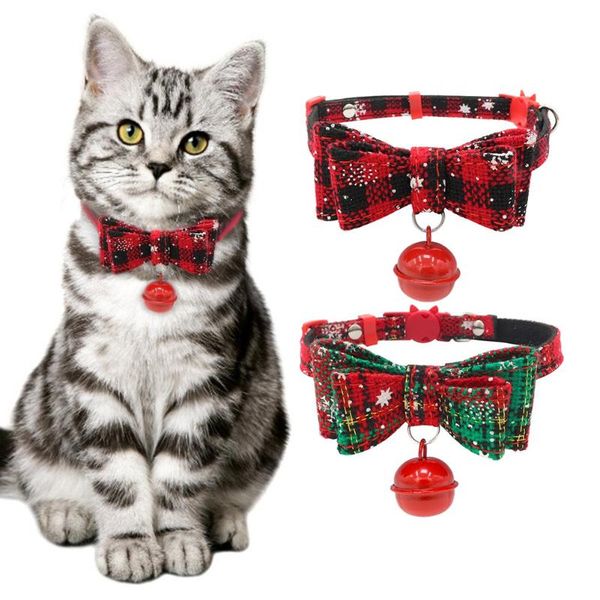 cat collars & leads bow tie with bell christmas snowflakes plaid collar for small dog puppy pet accessories xmas gift
cat collars & leads bow tie with bell christmas snowflakes plaid collar for small dog puppy pet accessories xmas gift