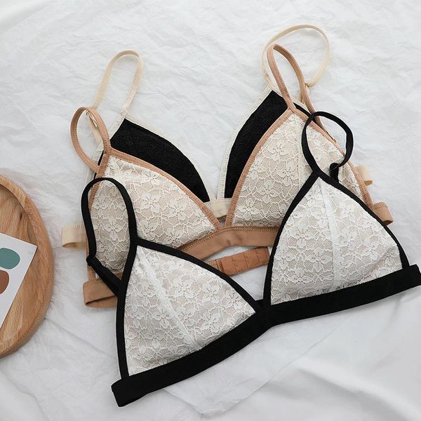 bras sets wriufred contrasting color thin belt flower lace triangle cup bra simple breathable comfortable underwear wireembroidery, Red;black
bras sets wriufred contrasting color thin belt flower lace triangle cup bra simple breathable comfortable underwear wireembroidery, Red;black
