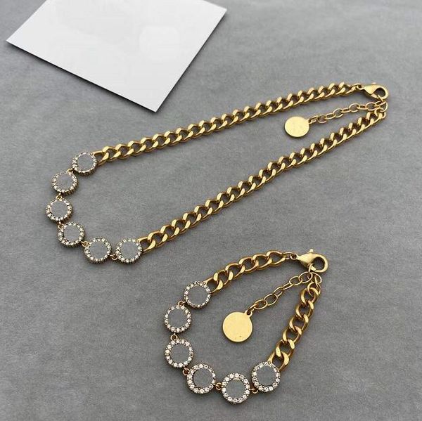 crystal jewelry set necklaces bracelets designer letter women party wedding charm gold necklace gift hip hop bracelet jewelry, Silver
crystal jewelry set necklaces bracelets designer letter women party wedding charm gold necklace gift hip hop bracelet jewelry, Silver