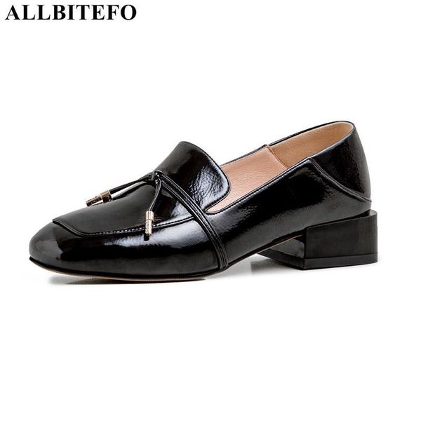 dress shoes allbitefo fashion barnd high heels office ladies full genuine leather square toe women heel, Black
dress shoes allbitefo fashion barnd high heels office ladies full genuine leather square toe women heel, Black