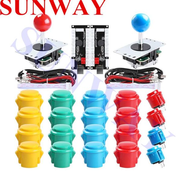 game controllers & joysticks 2player arcade diy parts kit 2xzero delay usb encoder+2x + 20x buttons for raspberry pi, pc,mame
game controllers & joysticks 2player arcade diy parts kit 2xzero delay usb encoder+2x + 20x buttons for raspberry pi, pc,mame
