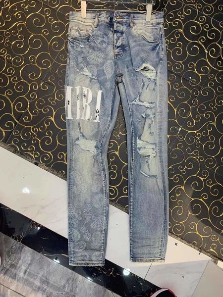 men's jeans calças de brim masculinas jeans tendência luxo da marca moda sign europeu festa roupas rasgados para calças zwcn, Blue
men's jeans calças de brim masculinas jeans tendência luxo da marca moda sign europeu festa roupas rasgados para calças zwcn, Blue