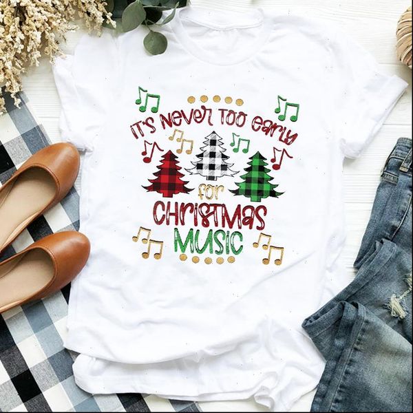 women t shirt merry christmas plaid tree year winter season 90s holiday clothes ladies graphic tee tshirt female, White
women t shirt merry christmas plaid tree year winter season 90s holiday clothes ladies graphic tee tshirt female, White