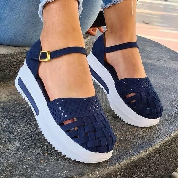 sandals fashion women hollow out summer flat heels female casual sewing shoes platform ladies sandalias, Black
sandals fashion women hollow out summer flat heels female casual sewing shoes platform ladies sandalias, Black