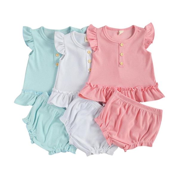 infant born baby girl ribbed solid suit vest and shorts fresh color sleeve ruffles wrapped pp clothing sets, White
infant born baby girl ribbed solid suit vest and shorts fresh color sleeve ruffles wrapped pp clothing sets, White