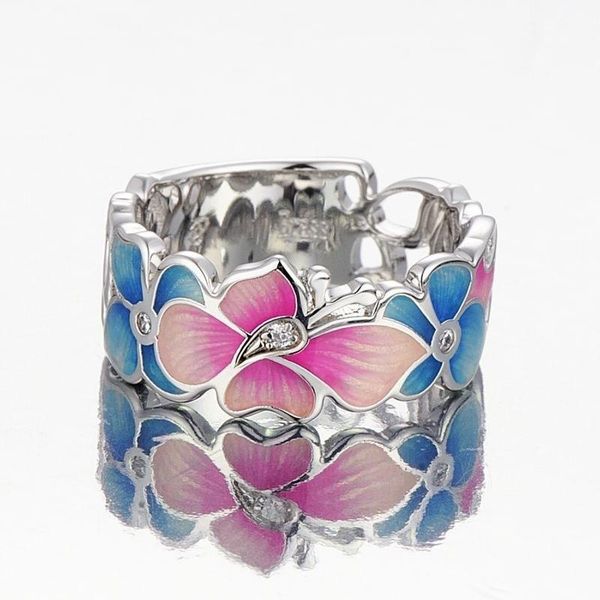 wedding rings exquisite trendy silver color floral classic 1pc ring blue and pink flower blossom women's gift band anniversary jewelry, Slivery;golden
wedding rings exquisite trendy silver color floral classic 1pc ring blue and pink flower blossom women's gift band anniversary jewelry, Slivery;golden