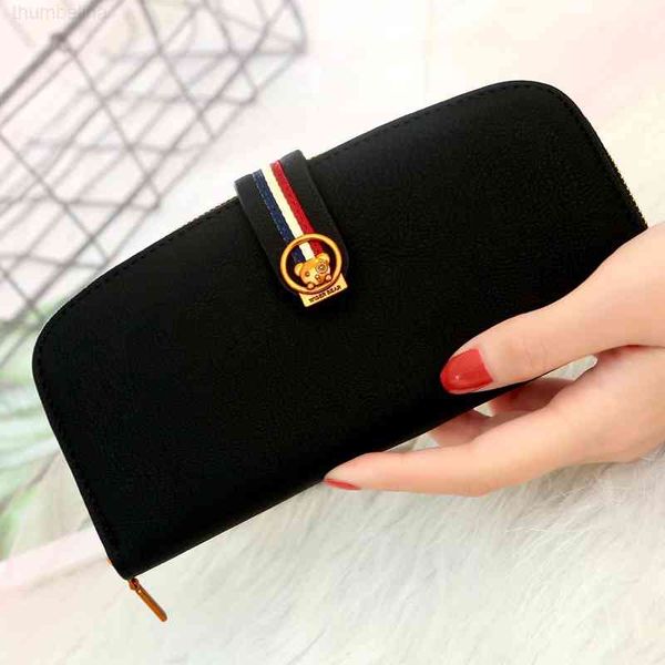 wallet korean solid matte pu leather bear zipper buckle long women's purse, Red;black
wallet korean solid matte pu leather bear zipper buckle long women's purse, Red;black