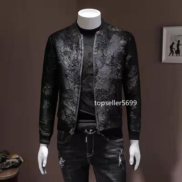 2022 autumn and winter new jackets tide models overcoat men clothing embroidered crown small bee dark flower medal jacket slim zipper jacket, Black;brown
2022 autumn and winter new jackets tide models overcoat men clothing embroidered crown small bee dark flower medal jacket slim zipper jacket, Black;brown