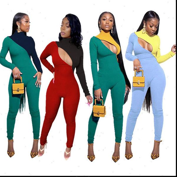 spring womens romper knit ribbed jumpsuit color patchwork turtleneck long sleeve slinky bodycon playsuit rompers, Black;white
spring womens romper knit ribbed jumpsuit color patchwork turtleneck long sleeve slinky bodycon playsuit rompers, Black;white