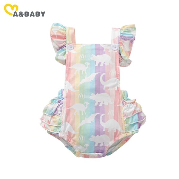 0-24m summer born infant baby girls romper toddler jumpsuit cartoon dinosaur rainbow costumes 210515, Blue
0-24m summer born infant baby girls romper toddler jumpsuit cartoon dinosaur rainbow costumes 210515, Blue