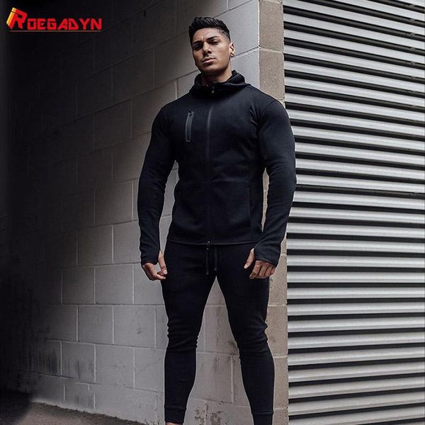 running sets roegadyn tracksuit for men hoodie fitness gym clothing set sportswear jogger men's winter suit sports, Black;blue
running sets roegadyn tracksuit for men hoodie fitness gym clothing set sportswear jogger men's winter suit sports, Black;blue