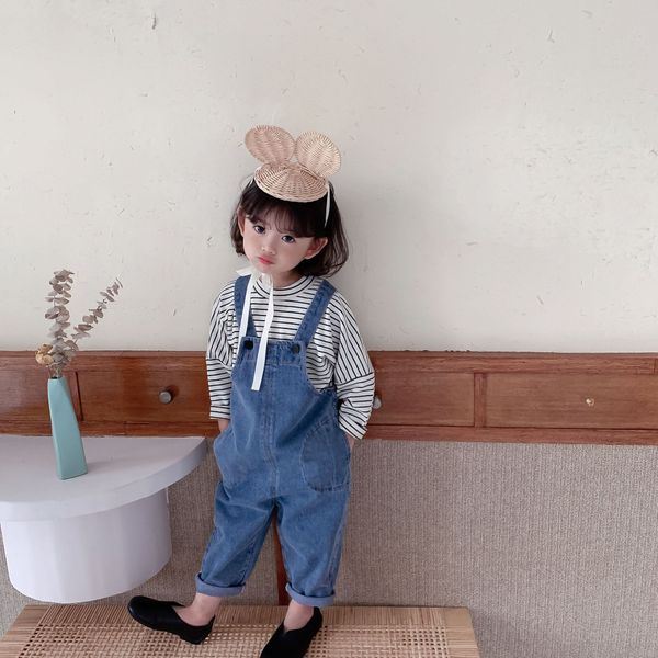 2021 spring new baby girl denim overalls girls jeans jumpsuit children casual pants boys trousers kids overalls outfits, Blue
2021 spring new baby girl denim overalls girls jeans jumpsuit children casual pants boys trousers kids overalls outfits, Blue