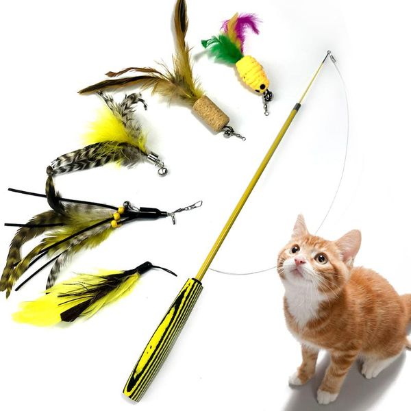cat toys 6pcs funny pet stick set feather bell sisal ball mouse combination assorted types interactive teaser toy
cat toys 6pcs funny pet stick set feather bell sisal ball mouse combination assorted types interactive teaser toy