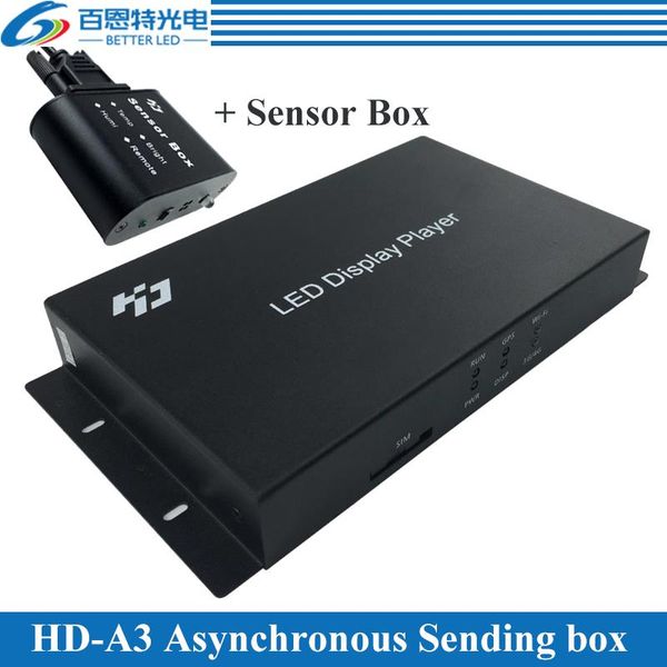 display huidu hd-a4-a5-a6 with sensor box wifi full color led dual-mode synchronous and asynchronous control system
display huidu hd-a4-a5-a6 with sensor box wifi full color led dual-mode synchronous and asynchronous control system