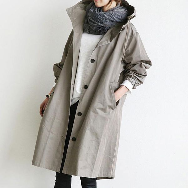 women's trench coats fashion british style classic khaki ladies overcoat windbreaker long coat 2021 autumn winter women clothing, Tan;black
women's trench coats fashion british style classic khaki ladies overcoat windbreaker long coat 2021 autumn winter women clothing, Tan;black