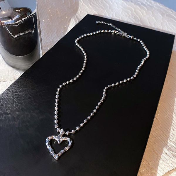 pendant necklaces beads chain hollow out love heart necklace women 2021 trendy fashion clavicle female delicate sweater, Silver
pendant necklaces beads chain hollow out love heart necklace women 2021 trendy fashion clavicle female delicate sweater, Silver