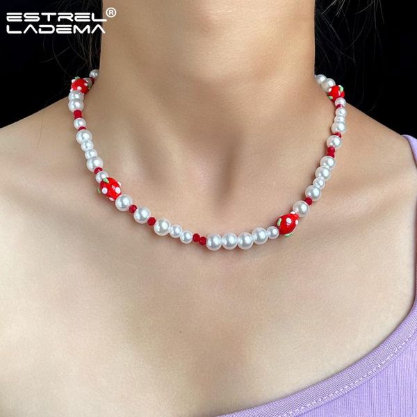 chains bohemian red strawberry fruit pearl beads choker necklace for women handmade acrylic irregular beaded necklaces y2k jewelry, Silver
chains bohemian red strawberry fruit pearl beads choker necklace for women handmade acrylic irregular beaded necklaces y2k jewelry, Silver