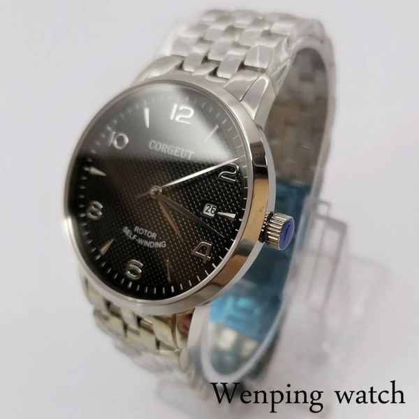 wristwatches men's 41mm automatic mechanical sapphire glass watch silver case sports clock seagull movement, Slivery;brown
wristwatches men's 41mm automatic mechanical sapphire glass watch silver case sports clock seagull movement, Slivery;brown