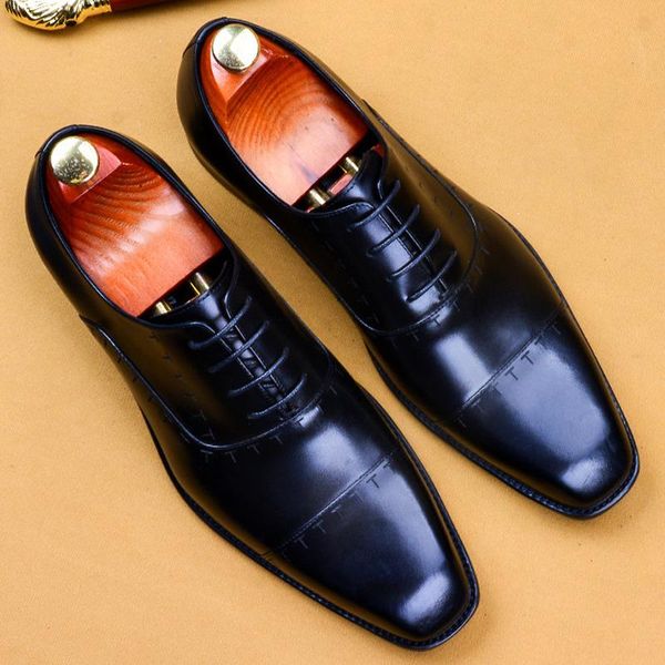lacing italian mens formal shoes genuine leather wedding business oxford party brogue black coffee square head dress shoe
lacing italian mens formal shoes genuine leather wedding business oxford party brogue black coffee square head dress shoe