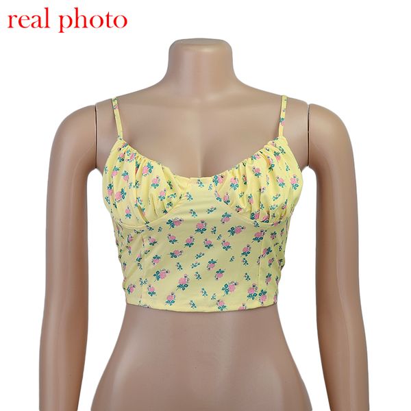 yellow floral print sleeveless camis crop baless lace up 2021 summer straps cropped femininohigh quality, White
yellow floral print sleeveless camis crop baless lace up 2021 summer straps cropped femininohigh quality, White
