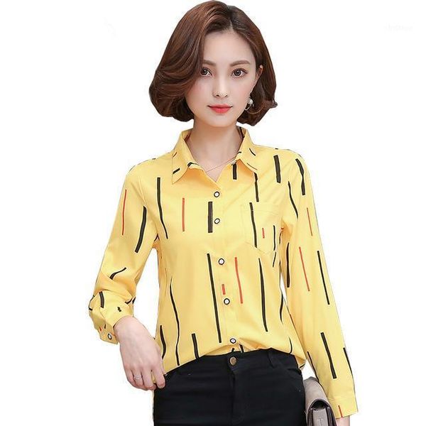 women's blouses & shirts 2021 spring summer women fashion striped print shirt chiffon ladies office work wear blusas 1392, White
women's blouses & shirts 2021 spring summer women fashion striped print shirt chiffon ladies office work wear blusas 1392, White