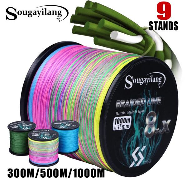 sougayilang 9 strands fishing line 300/500/1000m braided pe strong multifilament durable tool braid
sougayilang 9 strands fishing line 300/500/1000m braided pe strong multifilament durable tool braid
