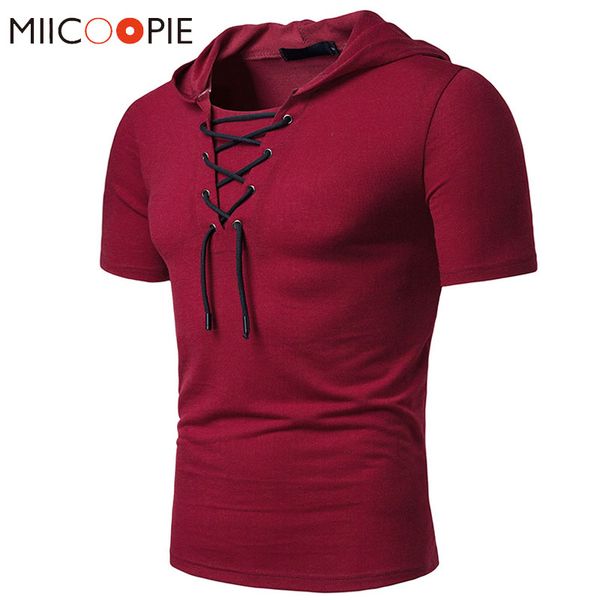 2019 summer cotton t shirt men's casual shoelace design short sleeves trends male fitness hip hop streetwear tees, White;black
2019 summer cotton t shirt men's casual shoelace design short sleeves trends male fitness hip hop streetwear tees, White;black