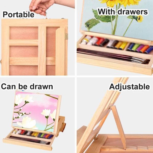 wooden table easels for painting artists kids drawer box desklapaccessories suitcase color hardware art supplies
wooden table easels for painting artists kids drawer box desklapaccessories suitcase color hardware art supplies