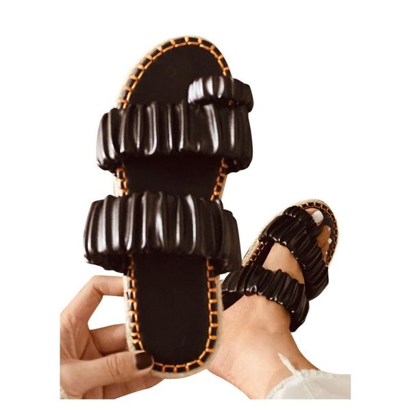 summer slippers women ruffles slides shoes outdoor flat sandals large size flip flops ladies woman, Black
summer slippers women ruffles slides shoes outdoor flat sandals large size flip flops ladies woman, Black