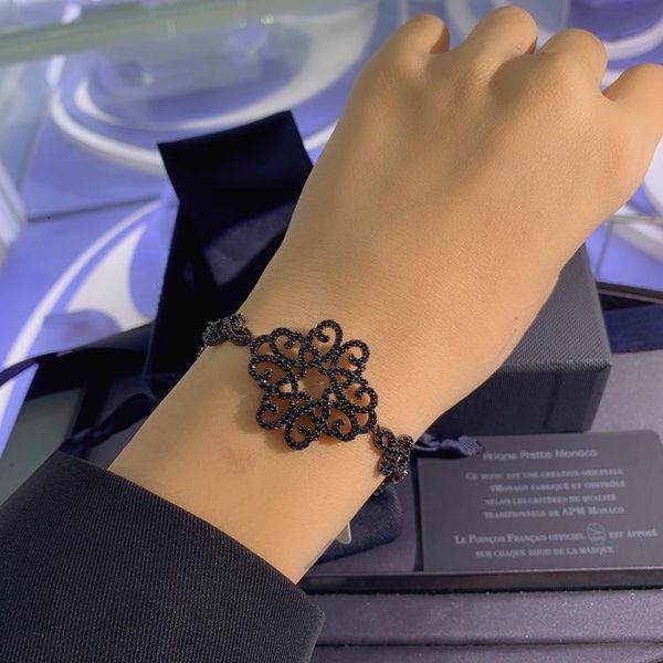 bangles bracelet family high version brcelet simple nd indifferent wind vine pttern brcelet with dimond hollowed out flower brcelet femle, Black
bangles bracelet family high version brcelet simple nd indifferent wind vine pttern brcelet with dimond hollowed out flower brcelet femle, Black