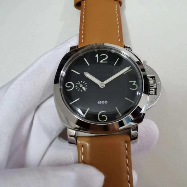 wristwatches classic mens watch automatic mechanical hand wind sapphire brown leather stainless steel 1950 watches luminous 47mm, Slivery;brown
wristwatches classic mens watch automatic mechanical hand wind sapphire brown leather stainless steel 1950 watches luminous 47mm, Slivery;brown