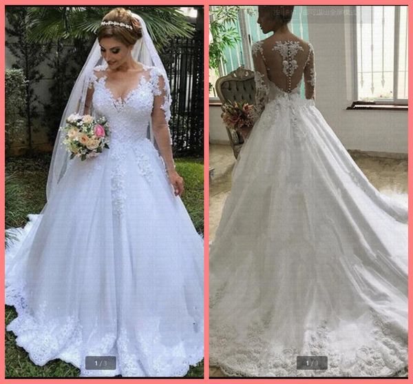 2021 robe de mariage white tulle a line wedding dress scoop neck long sleeve lace appliques vintage bride dresses princess muslim women eleg
2021 robe de mariage white tulle a line wedding dress scoop neck long sleeve lace appliques vintage bride dresses princess muslim women eleg