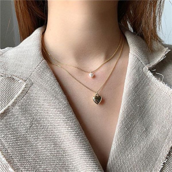 pendant necklaces find me simple double layer detachable clavicle necklace alloy imitation pearl for women jewelry accessories, Silver
pendant necklaces find me simple double layer detachable clavicle necklace alloy imitation pearl for women jewelry accessories, Silver