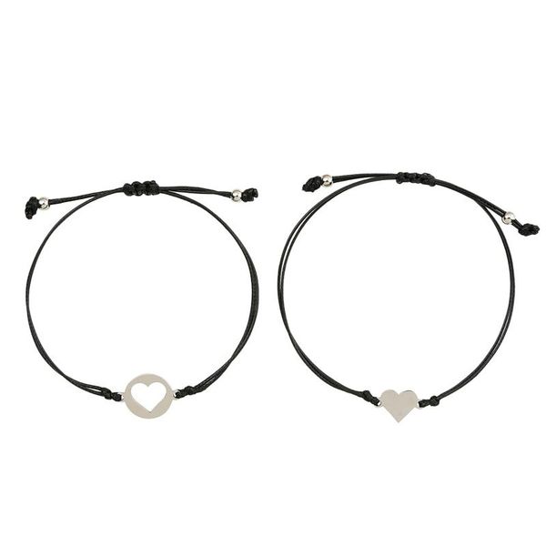 charm bracelets creative stainless steel heart wax thread woven mother's day bracelet jewelry bangles women clothing accessories, Golden;silver
charm bracelets creative stainless steel heart wax thread woven mother's day bracelet jewelry bangles women clothing accessories, Golden;silver