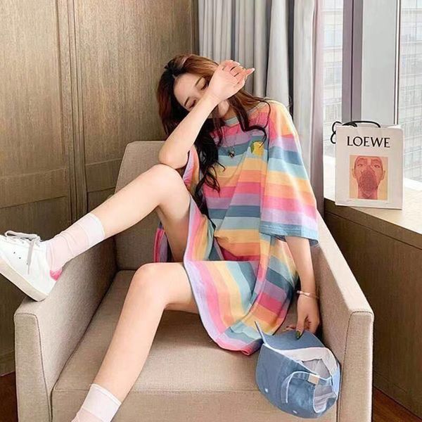 men's t-shirts japan harajuku hip hop women summer short sleeve loose rainbow t shirt cute oversized striped shirts females, White;black
men's t-shirts japan harajuku hip hop women summer short sleeve loose rainbow t shirt cute oversized striped shirts females, White;black
