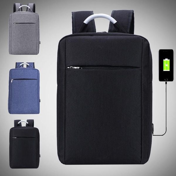 lapbackpack usb charging oxford bag 15.6 inch computer hard handle business back pack casual backpacks school man
