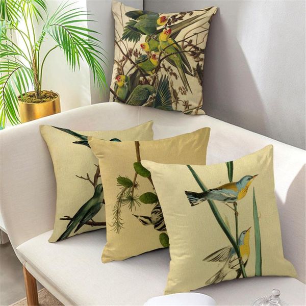 cushion/decorative pillow linen decorative cases flower leaves bird print throw pillows spring home decor sofa chair cushion cover cojines 
cushion/decorative pillow linen decorative cases flower leaves bird print throw pillows spring home decor sofa chair cushion cover cojines