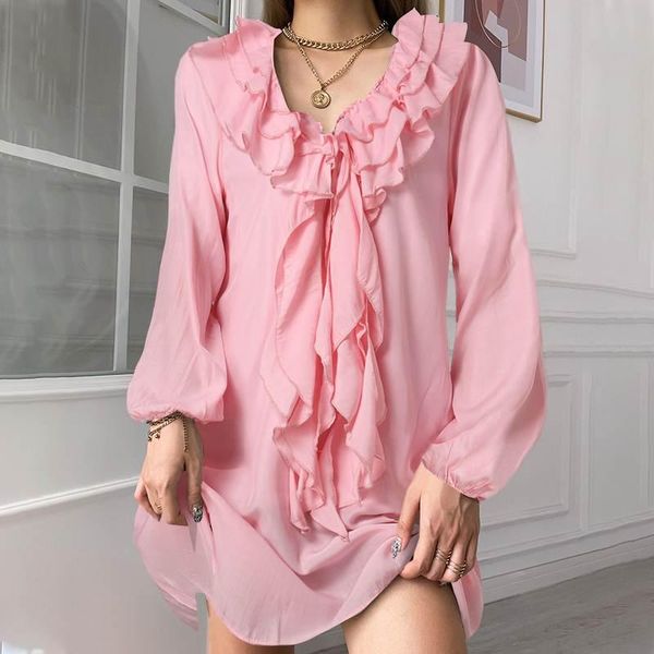 casual dresses women holiday flounce kaftan 2022 fashion solid mini dress elegant long puff sleeve ruffle sundress female vestido, Black;gray
casual dresses women holiday flounce kaftan 2022 fashion solid mini dress elegant long puff sleeve ruffle sundress female vestido, Black;gray