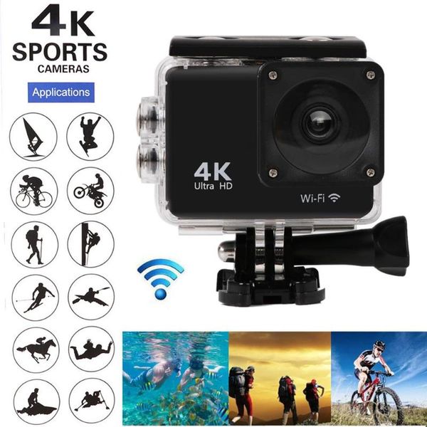 

camcorders ultra hd 4k / 25fps digital cameras wifi 2.0" 170 underwater waterproof helmet video recording extreme sports camcorder