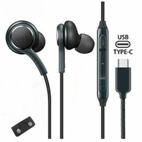 oem quality usb-c jack earphones headphones for note 10 plus s20 ultra wired headset samsung galaxy a8s a9s type c plug