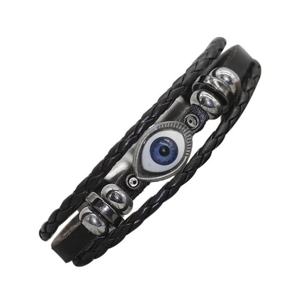 fashion artificial leather retro style bangle bracelet blue eyes beauty wristband everyday about 22cm, Black
fashion artificial leather retro style bangle bracelet blue eyes beauty wristband everyday about 22cm, Black