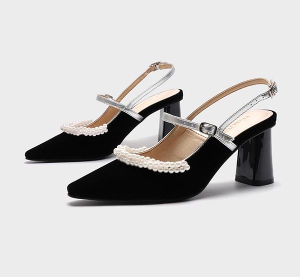 fashion products women's shoes summer 2021 baotou sandals gold velvet pearl square toe high heels pumps dress, Black
fashion products women's shoes summer 2021 baotou sandals gold velvet pearl square toe high heels pumps dress, Black