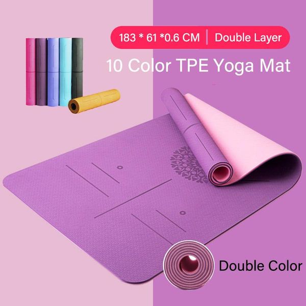 yoga mats tpe 6mm double sided mat non-slip sport carpet pad with position line for fitness gymnastics and pilates woman
yoga mats tpe 6mm double sided mat non-slip sport carpet pad with position line for fitness gymnastics and pilates woman