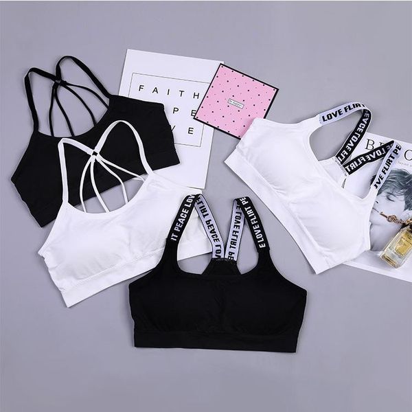 gym clothing women sports bra high impact fitness yoga running female pad sportswear tank push up bras black white, White;black
gym clothing women sports bra high impact fitness yoga running female pad sportswear tank push up bras black white, White;black