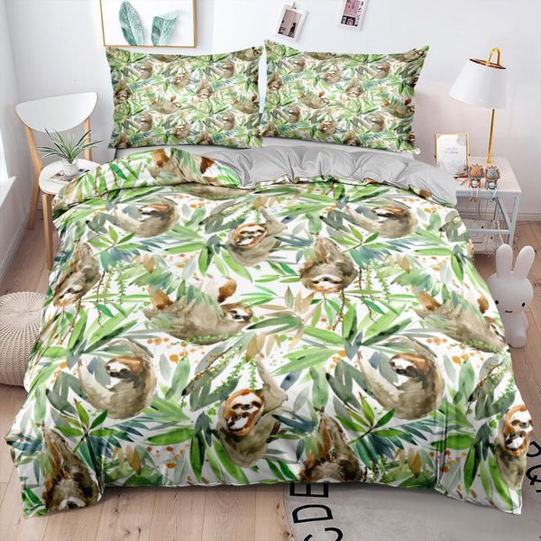bedding sets 3d gray sloth animal comforter cases pillowcovers bedclothes twin king double single size custom design home textile
bedding sets 3d gray sloth animal comforter cases pillowcovers bedclothes twin king double single size custom design home textile