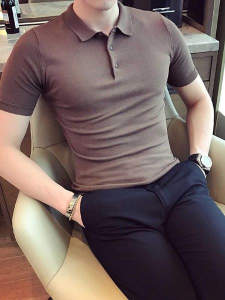 men's polos spring and summer british solid color t-shirt shirt short sleeve 12 slim size wear, White;black
men's polos spring and summer british solid color t-shirt shirt short sleeve 12 slim size wear, White;black