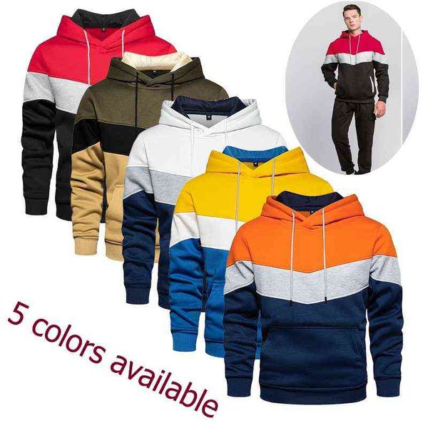 2021 brand men's patchwork sweater hoodie casual plus size fleece streetwear fashion autumn and winter sweatshirt menjacket g1214, Black
2021 brand men's patchwork sweater hoodie casual plus size fleece streetwear fashion autumn and winter sweatshirt menjacket g1214, Black