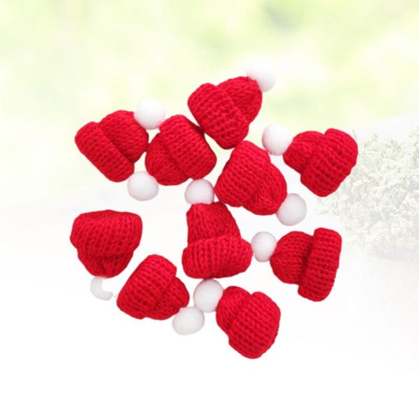 christmas decorations 10pcs knitted small hat santa claus cap cute hats headdress party favors diy handmade accessories (red)
christmas decorations 10pcs knitted small hat santa claus cap cute hats headdress party favors diy handmade accessories (red)