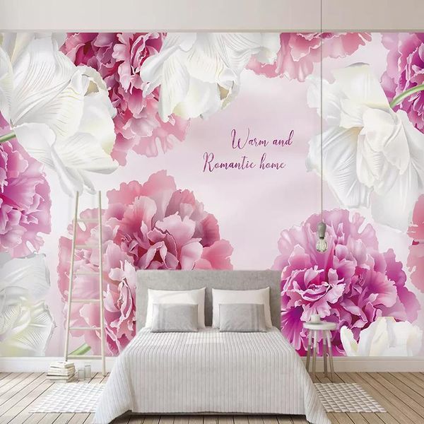wallpapers drop 3d modern pink flowers murals wedding house wall painting romantic bedroom home decor paper for walls
wallpapers drop 3d modern pink flowers murals wedding house wall painting romantic bedroom home decor paper for walls