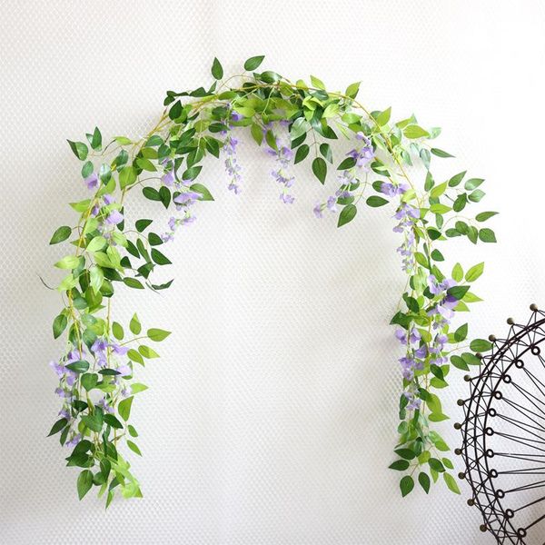 decorative flowers & wreaths artificial wisteria flower green leaf vine lvy wedding arch garland decoration plastic rattan silk home garden
decorative flowers & wreaths artificial wisteria flower green leaf vine lvy wedding arch garland decoration plastic rattan silk home garden
